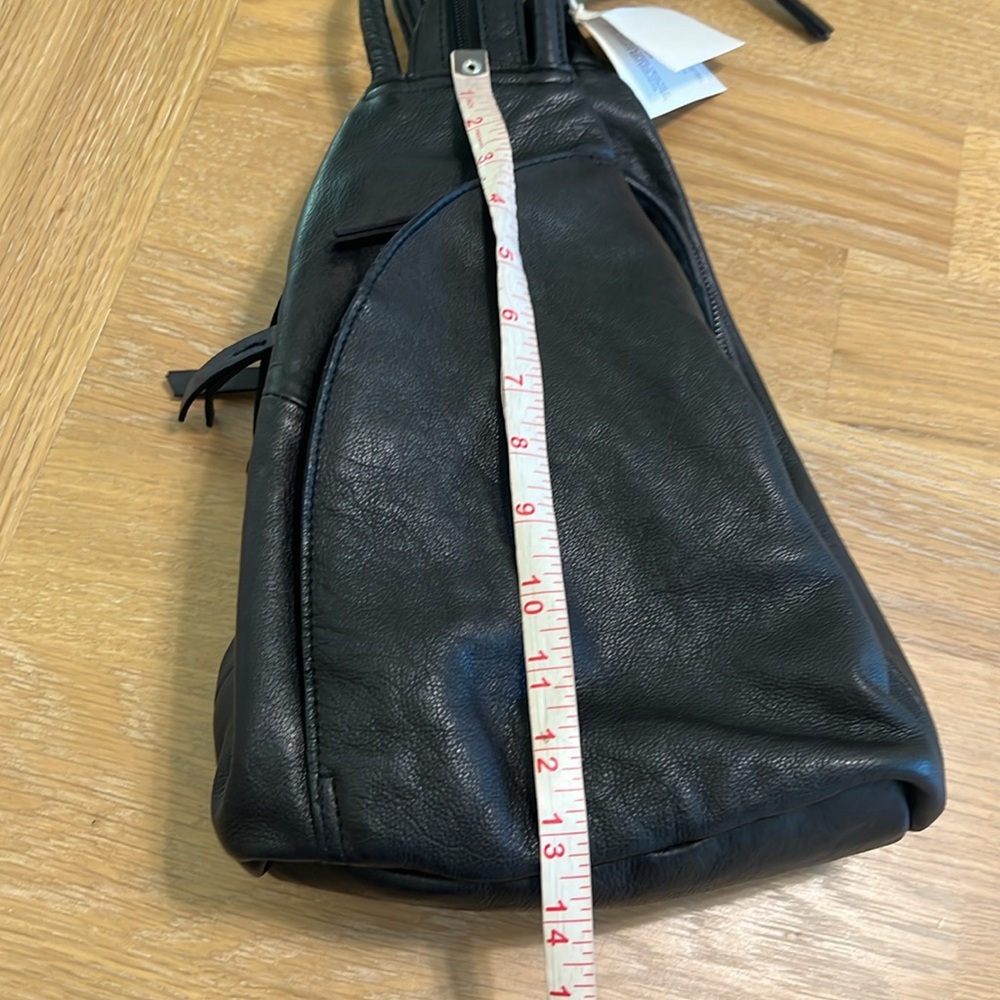 NEW Free people Black Leather Backpack - Picture 9 of 10